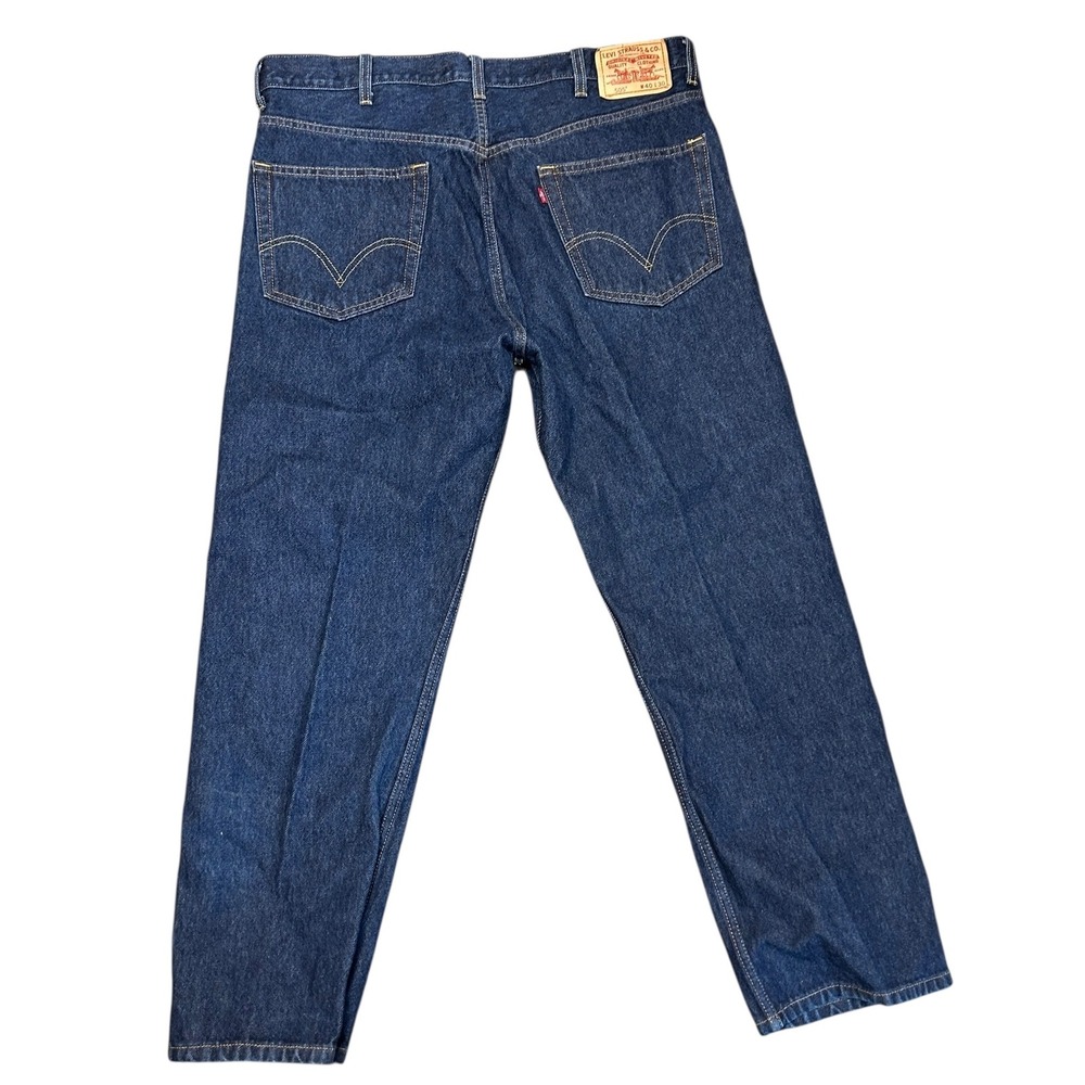 Levi 505 Regular Fit Jeans Mens 40x30 Dark Wash Blue‎ Denim